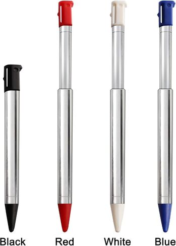 3DS Stylus Pen, Metal Retractable Replacement Stylus Compatible with Nintendo 3DS, 4in1 Combo Touch Styli Pen Set Multi Color for 3DS in Saudi Arabia