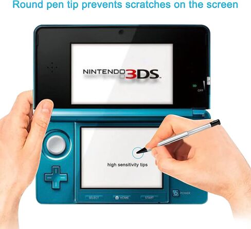 3DS Stylus Pen, Metal Retractable Replacement Stylus Compatible with Nintendo 3DS, 4in1 Combo Touch Styli Pen Set Multi Color for 3DS in Saudi Arabia