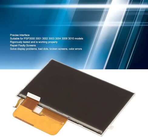 شاشة LCD لوحدة التحكم في الألعاب Zunate، جزء بديل للشاشة لـ PSP، واجهة دقيقة ملحقات وحدة التحكم في الألعاب مصنوعة من مادة زجاجية ممتازة لـ PSP 3000 3001 3002 3003 3004 3008 3010 in Kuwait