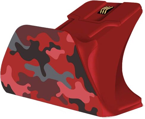 Controller Gear Pulse Red Universal Xbox Pro Charging Stand with 1100 Mah Rechargeable Battery, Charging Station for Xbox Series X|S and Xbox One in Saudi Arabia
