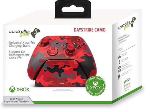 Controller Gear Pulse Red Universal Xbox Pro Charging Stand with 1100 Mah Rechargeable Battery, Charging Station for Xbox Series X|S and Xbox One in Saudi Arabia