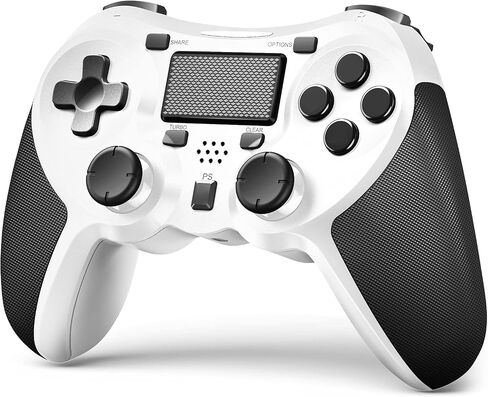 TERIOS Wireless Controller Compatible with PS4/PS4 Pro/PS4 Slim, Pro Controller with Built-in Speaker, Advanced Buttons Programming, Enhanced Dual Vibration/Turbo Auto Fire (Black) in Saudi Arabia