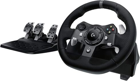 Logitech Driving Force G920 Steering Wheel and Pedals, 941-000123 (Steering Wheel and Pedals f/PC and Xbox One) in Saudi Arabia