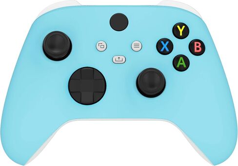 eXtremeRate Gradient Blue Violet Replacement Front Housing Shell for Xbox Series X Controller, Soft Touch Custom Cover Faceplate for Xbox Series S Controller - Controller NOT Included in Saudi Arabia