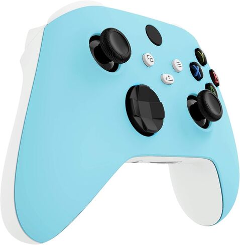 eXtremeRate Gradient Blue Violet Replacement Front Housing Shell for Xbox Series X Controller, Soft Touch Custom Cover Faceplate for Xbox Series S Controller - Controller NOT Included in Saudi Arabia