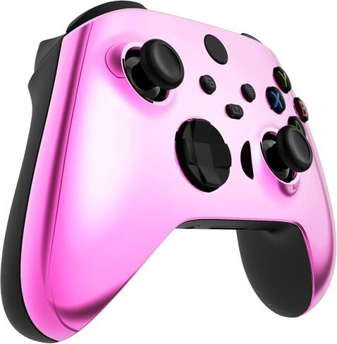 eXtremeRate Tri-Color Gradient Shell for Xbox Core Wireless Controller - Revamp Your Gaming Gear - Black Gold Silver Acessories Cover Faceplate for Xbox Series X & S Control[Controller NOT Included] in Saudi Arabia