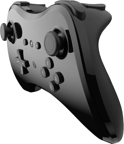 Cenxaki Wireless Pro Controller for Nintendo Wii U Pro Console,Wireless Dual Analog Bluetooth Wii U Controller Gamepad with Classic Style - Black PC in Kuwait