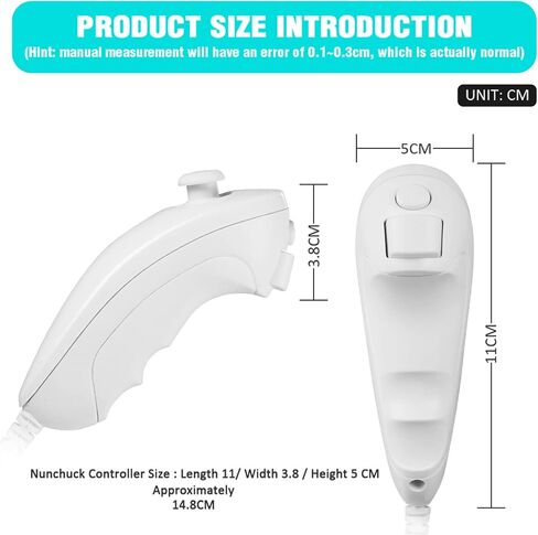 4 قطع من وحدة تحكم Wii Nunchuck، وحدات تحكم MODESLAB Nunchuk بديلة لوحدة تحكم لوحة التحكم عن بعد لوحدة تحكم Wii Wii U in Saudi Arabia