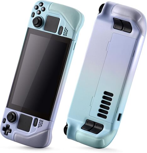 UYIYE Kickstand Case for Steam Deck OLED - Soft Leather Handle Protective, Anti-Slip Shockproof Heat Dissipation and Reliable Accessory with Stand Function Anti-Scratch,Lightweight Design Gradient in Saudi Arabia