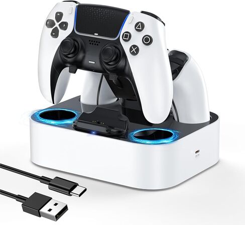 LVFAN PS5 Edge Controller Charger Station, PS5 Controller Accessories Charging Station, PS5 Controller Charger for Playstation 5 Controller / PS5 Edge Controller in Kuwait