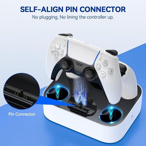 LVFAN PS5 Edge Controller Charger Station, PS5 Controller Accessories Charging Station, PS5 Controller Charger for Playstation 5 Controller / PS5 Edge Controller in Kuwait