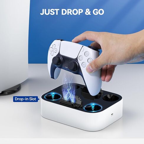LVFAN PS5 Edge Controller Charger Station, PS5 Controller Accessories Charging Station, PS5 Controller Charger for Playstation 5 Controller / PS5 Edge Controller in Kuwait