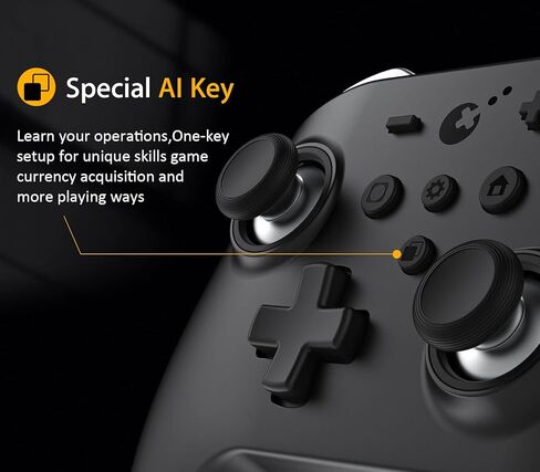 GuliKit (وحدة التحكم اللاسلكية No Stick Drift KingKong 2 Pro لجهاز نينتندو سويتش، أول وحدة تحكم بلوتوث مع عصا التحكم المستشعرة لتأثير القاعة، بدون منطقة ميتة، ألعاب الطيار الآلي، تحسس الحركة [أبيض] in Kuwait