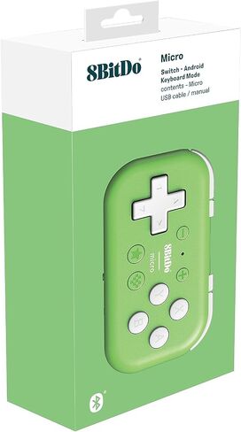 Nargos 8Bitdo Zero 2 Bluetooth Key Chain Sized Mini Controller for Nintendo Switch 1/2, Windows and Android (Turquoise Edition) in Kuwait