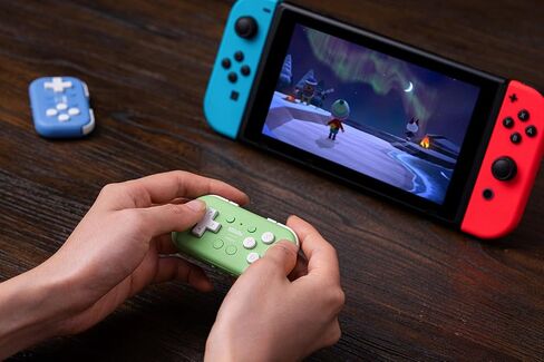 Nargos 8Bitdo Zero 2 Bluetooth Key Chain Sized Mini Controller for Nintendo Switch 1/2, Windows and Android (Turquoise Edition) in Kuwait