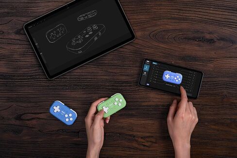Nargos 8Bitdo Zero 2 Bluetooth Key Chain Sized Mini Controller for Nintendo Switch 1/2, Windows and Android (Turquoise Edition) in Kuwait