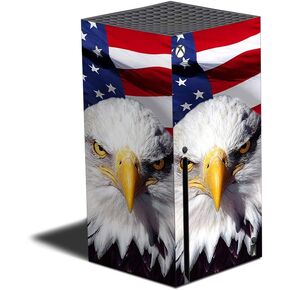 MightySkins Skin Compatible with Xbox Series X - Thin Red Line | Protective, Durable, and Unique Vinyl Decal wrap Cover | Easy to Apply and Change Styles | Made in The USA (MIXBSERX-Thin Red Line) in Saudi Arabia
