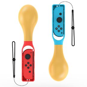 مقابض يد المطرقة الرملية، ملحقات الألعاب الرياضية CODOGOY 2023 Samba Switch متوافقة مع Switch/ Switch OLED، مقبض تحكم التبديل NS مقبض يسار ويمين لـ Samba de Amigo: Party Central (2PCS) in Kuwait