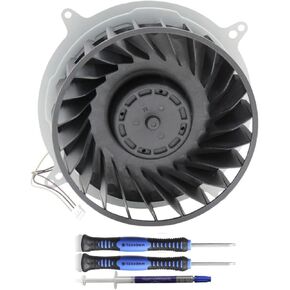 مجموعة بديلة رأسية لمروحة التبريد الداخلية لجهاز Sony Playstation 5 PS5 Series Fan 12047GA-12M-WB-01 12V 2.4A 23 شفرات مروحة عامة 17 شفرات G12L12MS1AH-56J14 مروحة (مع أداة فتح) in Kuwait