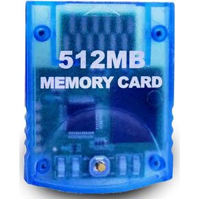 Mekela Memory Card 512MB (8192 Blocks),Compatible for Wii Gamecube Game Cube NGC GC (Blue) in Saudi Arabia