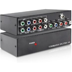 BolAAzuL 4-Way Component AV Video Switch Box 4 in 1 Out Plug & Play in Saudi Arabia