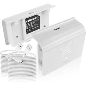 حزمة بطارية KEKUCULL قابلة لإعادة الشحن لوحدة تحكم Xbox One/S/X/Elite مع منفذ شحن Micro-USB، بطاريتان × 1400 مللي أمبير في الساعة لوحدة تحكم Xbox One (ليست لوحدة التحكم مع منفذ شحن من النوع C) in Kuwait