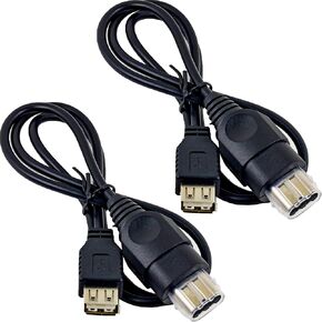 PC Female USB Converter Adapter Cable Cord for Original Xbox Console Gen.1 Console About 30.5in Length (2 PCS) in Kuwait