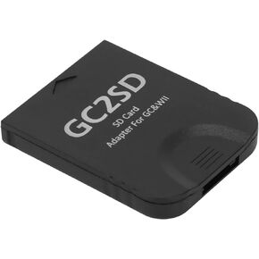 قارئ بطاقات Septpenta GC2SD لمحول بطاقة تخزين Wii Micro، بطاقة ذاكرة صغيرة مع ذاكرة قصوى تبلغ 512 جيجابايت لتخزين الألعاب وهي مريحة للاستخدام وسهلة التشغيل (أبيض) in Kuwait