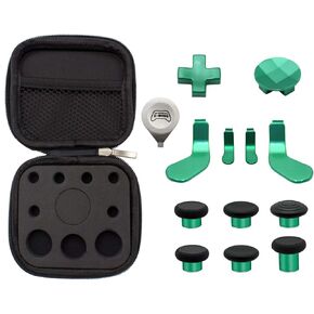 E-MOD GAMING 13 in 1 Metal Thumbsticks, D-Pads and Paddles with Tools for Elite Series 2 Controller Xbox One - Black