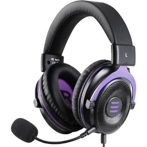 سماعة EKSA E900 مع ميكروفون للكمبيوتر الشخصي، PS4، PS5، Xbox - ميكروفون إلغاء الضوضاء قابل للفصل، صوت محيطي ثلاثي الأبعاد، مريح قوي، سماعة رأس سلكية للألعاب والكمبيوتر والكمبيوتر المحمول والمحول والمحمولة (مقبس 3.5 مم) in Kuwait