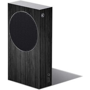 جلد MIGHTY SKINS متوافق مع Xbox Series S - غطاء ملتف من الفينيل مصنوع من الخشب الأسود ومتين وفريد ​​من نوعه، سهل التطبيق والإزالة وتغيير الأنماط المصنوعة في الولايات المتحدة الأمريكية (MIXBSERS-خشب أسود)