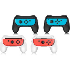 Controller Grip for Nintendo Switch Joy-Con, Wear-Resistant Handheld Joystick Remote Handle Compatible with Switch, 2 Pack (Black) in Saudi Arabia