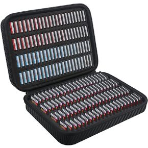 حافظة ألعاب BOVKE 176 DS 3DS لخراطيش ألعاب Nintendo 3DS 3DSXL 2DS 2DSXL DS DSi، وحاملات بطاقات الألعاب المتوافقة مع ألعاب Nintendo Switch، وألعاب Sony PS Vita، وبطاقات ذاكرة Playstation Vita، باللون الأسود in Kuwait