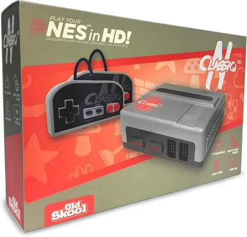 Old Skool CLASSIQ N HD Console Compatible with NES- Clone System Plays 8-bit game cartridges in HD in Saudi Arabia