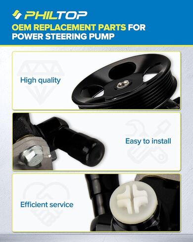 21-5264 Power Steering Pump for Sequoia 2001 2002 2003 2004 2005 2006 2007 4.7L, Tundra 2000-2006 4.7L, 443100C030, 443200C020, 443200C030 in Saudi Arabia