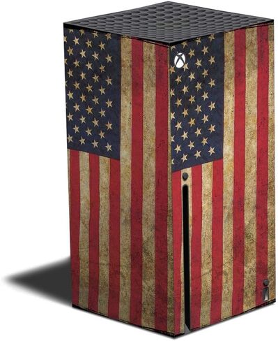 MIGHTY SKINS Skin Compatible with Xbox Series X - Vintage Flag | Protective, Durable, and Unique Vinyl Decal wrap Cover | Easy to Apply and Change Styles | Made in The USA (MIXBSERX-Vintage Flag) in Saudi Arabia