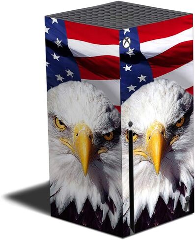 MightySkins Skin Compatible with Xbox Series X - Thin Red Line | Protective, Durable, and Unique Vinyl Decal wrap Cover | Easy to Apply and Change Styles | Made in The USA (MIXBSERX-Thin Red Line) in Saudi Arabia