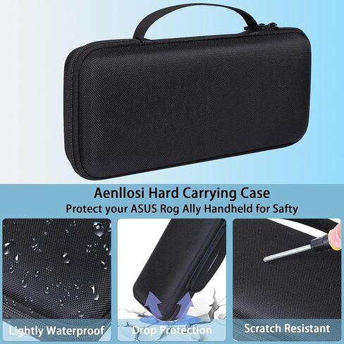 Aenllosi Hard Case for ASUS ROG Ally X/Rog Ally 7 inch 120Hz, Black in Saudi Arabia