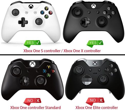 مقابض جانبية مريحة للغاية وغير قابلة للانزلاق ومقابض للألواح الخلفية لجهاز تحكم Xbox One X وOne S - أبيض محكم in Kuwait