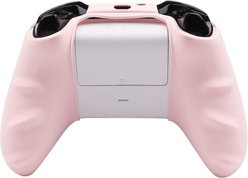 RALAN Pink Controller Skins for Xbox One，Silicone Controller Cover Skin Protector Compatible for Xbox Ones Controller (Pink Pro Thumb Grip x 2,Cat + Skull Cap &Cover Grip x 2)(Pink Emerald) in Kuwait
