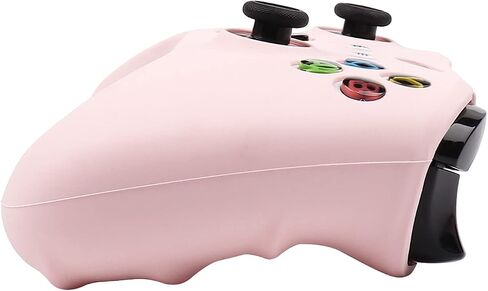 RALAN Pink Controller Skins for Xbox One，Silicone Controller Cover Skin Protector Compatible for Xbox Ones Controller (Pink Pro Thumb Grip x 2,Cat + Skull Cap &Cover Grip x 2)(Pink Emerald) in Kuwait