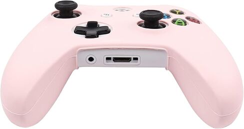 RALAN Pink Controller Skins for Xbox One，Silicone Controller Cover Skin Protector Compatible for Xbox Ones Controller (Pink Pro Thumb Grip x 2,Cat + Skull Cap &Cover Grip x 2)(Pink Emerald) in Kuwait