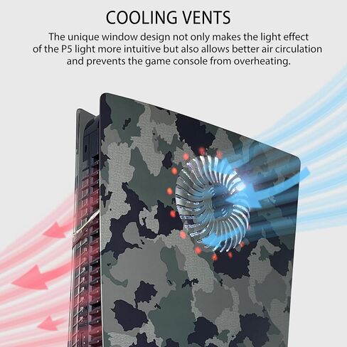 Faceplate for PS5 with RGB Light Strip and Dust Filter for Cooling Vents DOBEWINGDELOU 400+ Effects LED Light Ring Console Cover for PS 5 Disc Edition DIY Decoration Kit Accessories Purple in Kuwait