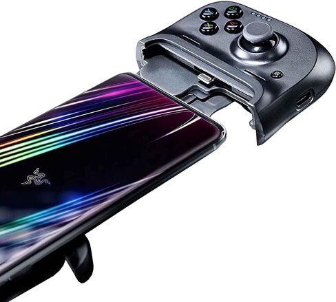 وحدة تحكم الألعاب المحمولة Razer Kishi / Gamepad لأجهزة iPhone iOS: تعمل مع معظم أجهزة iPhone - iPhone X، 11، 12 - Apple Arcade، Amazon Luna - ممر Lightning Port - قبضة الهاتف المحمول - معتمد من MFi (متجدد) in Kuwait