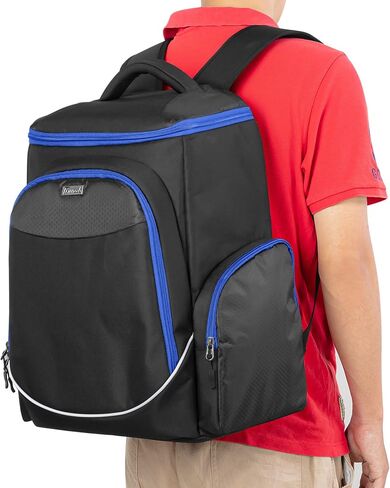 Trunab Gaming Console Backpack Travel Bag Compatible with PS5/PS4/Xbox One | Fits 15.6" laptop, Multiple Pockets for Gaming Accessories,Padded Protection in Kuwait