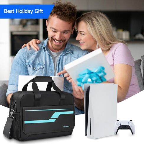 Deegotech Travel Carrying Case Compatible with PS5, Portable Protective Storage Bag for PlayStation5 Console Multiple Pockets for PS5 Disc/Controller/Game Cards & Accessories Tech Gifts for Men in Kuwait