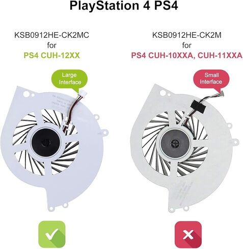 ARLBA New PS4 مروحة تبريد داخلية KSB0912HE CK2M بديلة لوحدة تحكم ألعاب Sony Playstation 4 CUH-1200 CUH-1215A CUH-1215B CUH-12XX CUH-1200AB01 CUH-1200AB02 500G W/مجموعة أدوات اللصق الحراري in Kuwait