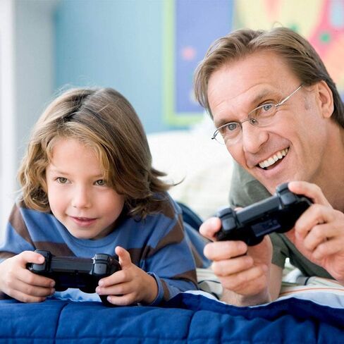 Burcica Wireless Controller for PS-2 Play 2 Double Vibration 2 - ClearBlue and ClearGreen in Saudi Arabia