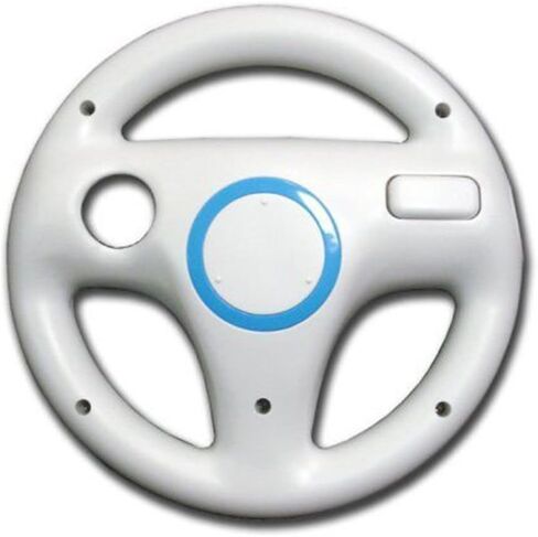 AMAZECO White Mario Kart Racing Wheel for Wii Remote Games, Pack of 2 in Kuwait