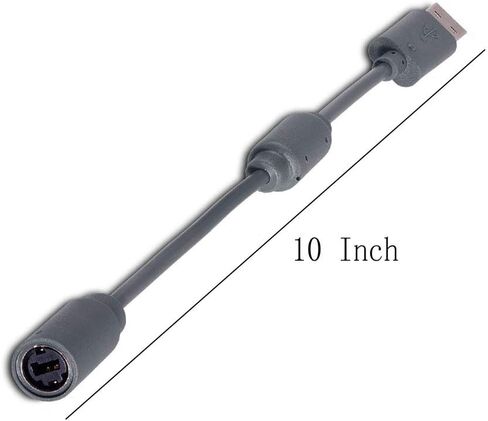 اوبتانيم كيبل دونجل USB بديل قابل للفصل لاجهزة تحكم مايكروسوفت Xbox 360 السلكية، رمادي - عبوة من 3 قطع in Kuwait